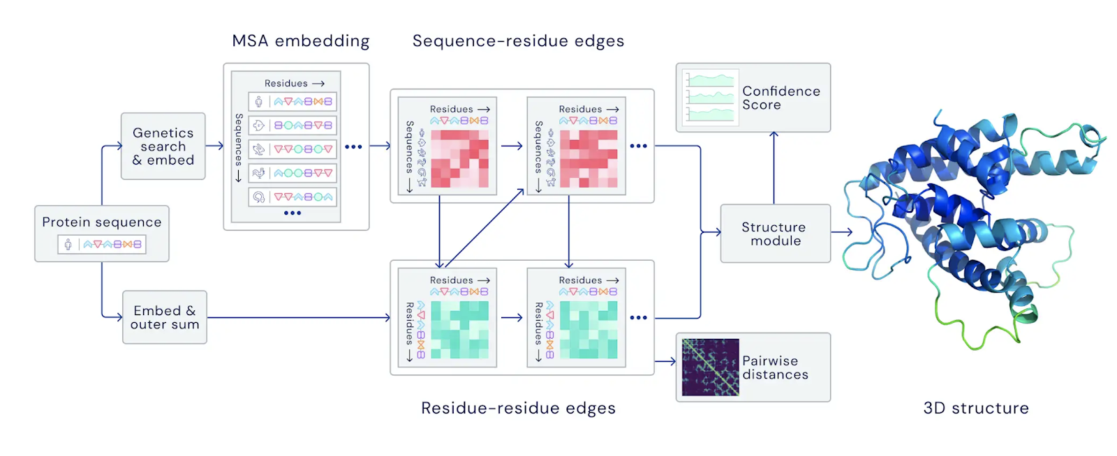 AlphaFold architecture